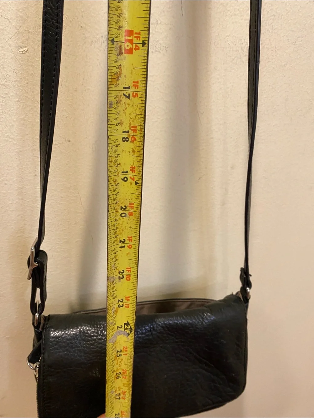 MARGOT Black Pebblet Leather Crossbody Bag - Classic Women's Shoulder Bag